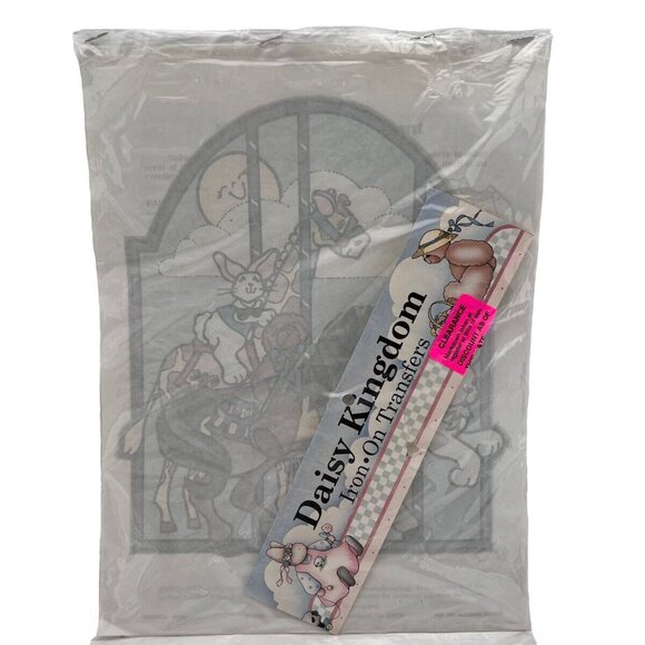 Vintage Daisy Kingdom Iron-On Transfer Carrousel Animals 6450 - Picture 5 of 5